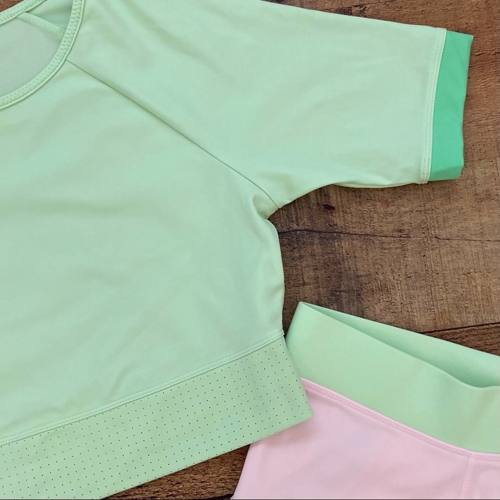 FABLETICS Pastel Green Crop Top - Picture 4 of 11